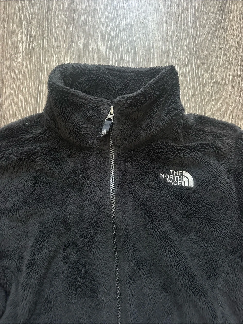 The North Face Girls XL/18 Fleece Jacket Black Full Zip